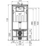 Комплект инсталляции ALCAPLAST SET 3v1 AM101/1120-31RS M71-001 для установки унитаза